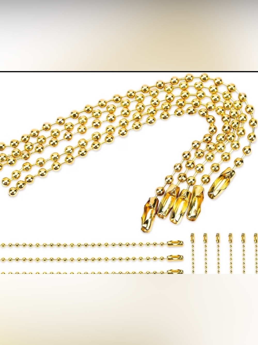 3 pieces Spherical Beads, Key Chain Rings with Spherical Connecting Clasps,